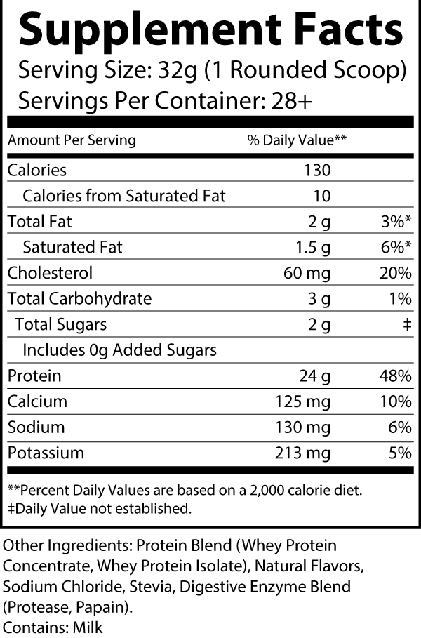 2lb Whey Premium Protein Blend (Salted Caramel)